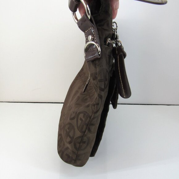Giani Bernini Signature Logo Crossbody Two-Tone Brown with 7 Pockets - Picture 4 of 10